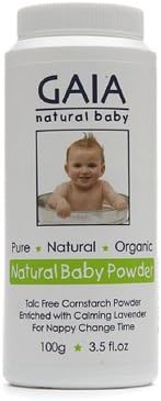 Gaia Skin Naturals Baby Powder - Natural - 3.5 oz