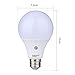 E27 or E26 LED Dusk to Dawn Sensor Light Bulbs Built-in Photosensor Detection Auto Switch Light Indoor/Outdoor Lighting Lamp for Porch Hallway Patio Garage (9W 810Lumens, Warm White 3000K)