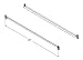 Steel Bed Side Rails with Hook-On Claws, 76