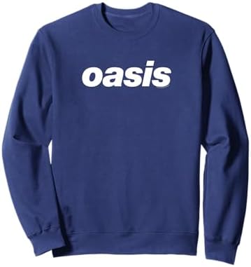 Amazon.com: Oasis White Logo On Navy Sweatshirt : Clothing, Shoes