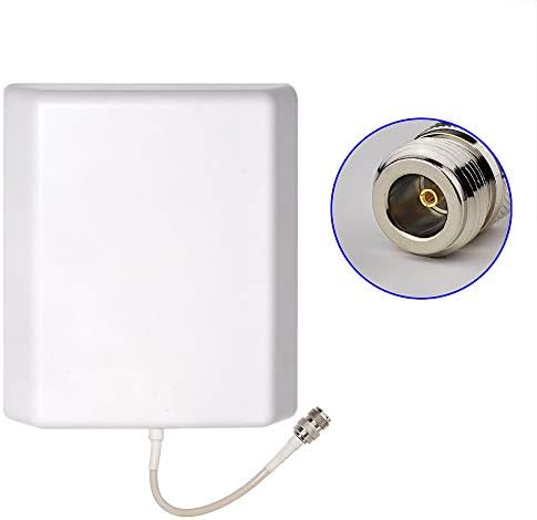 Superbat Cellular Panel Antenna,Cell Phone/Wi-Fi Antenna,800-2500MHz 7dBi Wall Mounting Antenna – N-Female Connector for WiFi & Cell 3G 4G LTE/MIMO/Mobile Router etc.