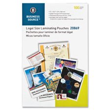 Laminating Pouch, Legal, 3Mil, 9
