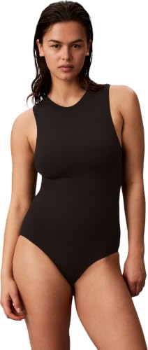 Calvin Klein Women's Bodysuit LV00QF8325 Shapewear Bodysuit, BLACK (Black), XS