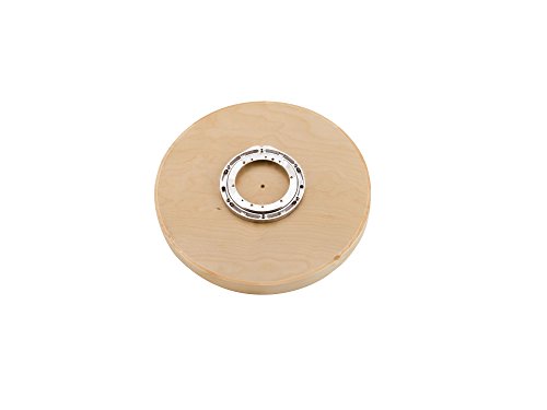 Rev-A-Shelf - 4WLS001-18-B52 - 18 in. Wood Full Circle Lazy Susan Single Shelf with Swivel Bearing