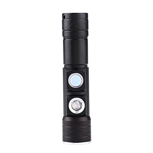 Flashlight,Ultra Bright High Lumen LED Tactical Flashlight USB Rechargeable XPE Mini Handheld Flashlight， USB Recharge Fake Currency Torch Flashlight(Red light) - Thumbnail 7