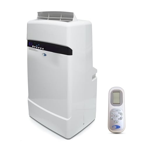 Whynter ARC-12SDH 12,000 BTU (6,884 BTU SACC) Dual Hose Cooling Portable Air Conditioner, Heater, Dehumidifier, and Fan with Storage Bag, Up To 400 sq ft in White