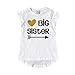 Unordinary Toddler Big Sister Shirt Outfit Pregnancy Reveal Announcement Promoted to Sister t-Shirt (2y, White)