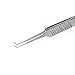 EMEDA Eyelash Extension Tweezers for Isolation Separation Natural Lashes with Short Tiny Mini L Tips 45 Degree Professional Precision Stainless Steel Volume Lash Tweezers for Premade Fans (AS10)