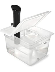 EVERIE Sous Vide Container 12 Quart EVC-12 with Collapsible Hinged Lid for Anova Nano, Also Fits Instant Pot