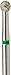 ValuDiamond V-801/023C Economic Line of Diamond Burs, Single Use/Multi-Use for All Shapes and Grits, Round (801/010, 801/012, 801/014, 801/016, 801/018, 801/021, 801/023)