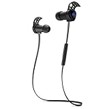 Bluetooth Headphones, Wireless Earbuds Earphones with Mic by 01 Audio Hyper Beat Elite Sound-Light Weight Design for Sports-Made for Phones Like Samsung S6, iPhone 6 and More, Black