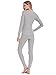 Cherrydew Women’s Ultra Soft Thermal Underwear Set Cotton Long Johns Base Layer Fleece Lined(Gray,Medium)thumb 2