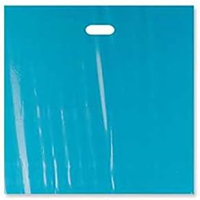 500 Jumbo Teal Low Density Merchandise Bag w/ Die Cut Handles - 20" X 20" X 5"