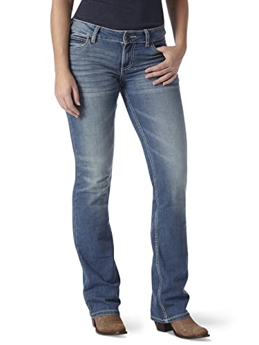 Wrangler Women's Retro Mae Mid Rise Stretch Boot Cut Jean