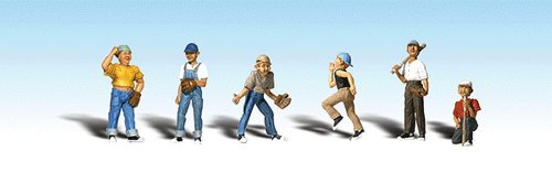 Baseball Players II HO Scale Woodland Scenics