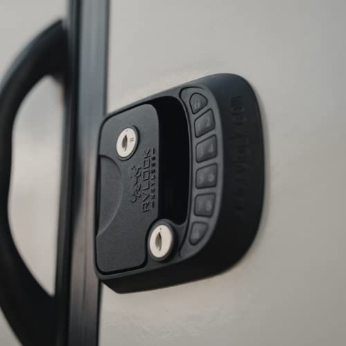 RVLock Compact and Key Fob Keyless Entry Keypad, RV/5th Wheel Lock