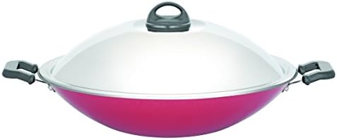 Premier Nonstick Chinese Wok with Stainless Steel Lid 36 cm (with grill)