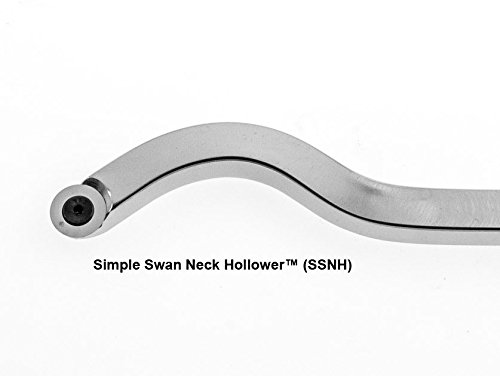 Simple Swan Neck Hollower - Unhandled Full Size Carbide Tipped Wood Lathe Vessel Hollowing Tool