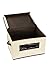 Juvale Set of 3 Foldable Storage Box Containers for Clothes, Documents, Household Items with Lid Basket Bin - Beige - Large Size