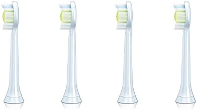 HANASCO Sonic Electric Toothbrush Heads White Suit for H-3 Personal Gum Care Toothbrush (Pack of 4)
