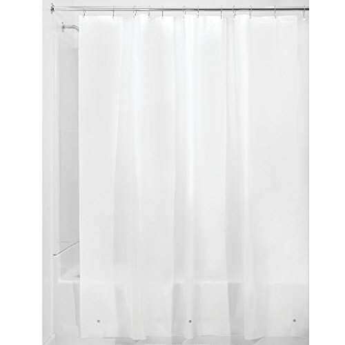 mDesign Extra Wide WaterResistant, PEVA Shower Curtain Liner for