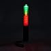 Mufly 10inch Signal Traffic Wand Baton LED Flashlig,Traffic Safety Baton with Light Discoloration for Marshalling,in 3 Discoloration Flashing modes,Signal Indicator Stick (red&green)