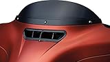 Kuryakyn 1389 Motorcycle Accessory: Smooth Windshield Trim for 2014-19 Harley-Davidson Motorcycles, Gloss Black
