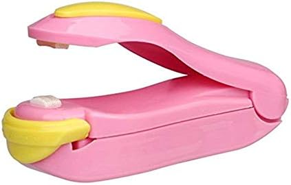 LIUYUNE,Mini Food Household Heat Sealer Pulse Seal Confidential Seal Packaging Plastic Bag(color:PINK BUBBLEGUM)