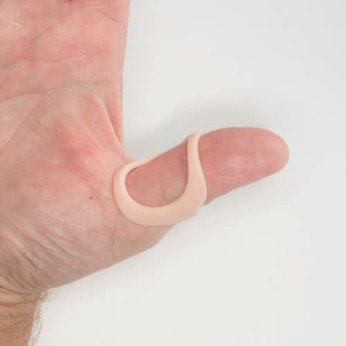 ArthroEze Oval Peach Thumb Splint For Trigger Thumb - Mallet Thumb - Thumb Hypermobility - Thumb Arthritis Size 4.5-48.1mm CIRCUMFERENCE
