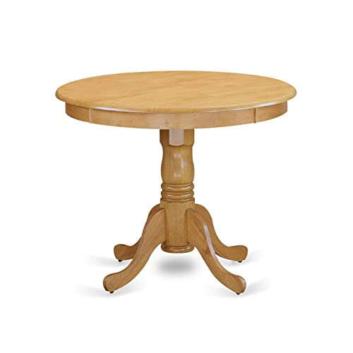 East West Furniture Antique Modern Kitchen Round Dining Table Top with ...