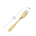 12 Pieces Appetizers Desert Forks, Baikai 18/10 Stainless Steel Finished Tasting Cocktail Mini Salad Fruit Fork Set, 5.5 Inch (Gold)