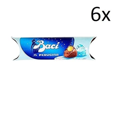 6x Perugina Baci Al Latte 3 Pralinen Mit Milchschokolade Tube 42 g