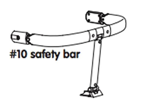 Ersatzteil für Hochstuhl Bloom fresco chrome - Sicherheitsbügel weiß - #10 safety bar white