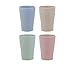 Golandstar Healthy Kitchen Dinnerware Bowl Sets Eco Biodegradable Unbreakable Dinner Plates Bowl Dinnerware, Fork, Spoon, Cup, Chopsticks (4, 4pcs 4colors Cups)