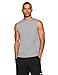 Amazon Essentials Men's Performance Muscle T-Shirts, Pack of 2, Black/Medium Grey, Large