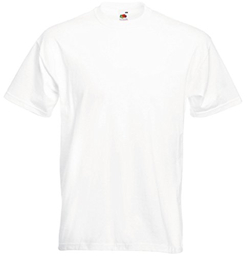 Camiseta Fruit of the Loom Super Premium Blanca 3XL