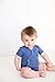 L'ovedbaby Unisex-Baby Newborn Organic Short-Sleeve Kimono Bodysuit, Slate, 3-6 Months