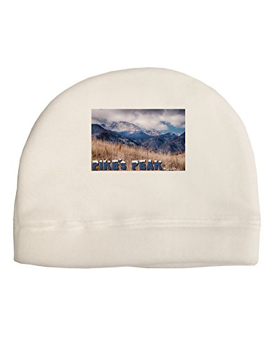 TooLoud Pikes Peak CO Mountains Text Child Fleece Beanie Cap Hat