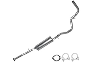 Northeastern Exhaust intermediate pipe muffler resonator tailpipe exhaust system kit fits: 1996-1999 Chevy C1500 Pickup 4.3L 5.0L 131.5" wheelbase