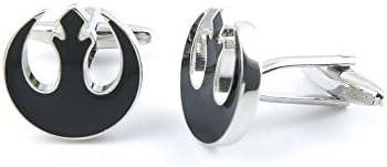 2 Pairs Cufflinks Cuff Links 00537 Black Anchor Mens Vintage Gift for Tuxedo Shirts Wedding Party
