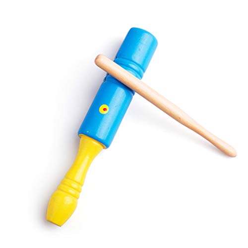 Frunsi Musical Instruments Toys Set for Kids, Toddlers, Pre-School, 9 in 1 Music Percussion Toy Set Xylophone, Maraca, Egg Shaker, Flute, Tambourine, Bell Stick, Finger Clapper, Triangle, Tone Blocks - Thumbnail 4
