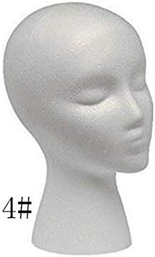 Styrofoam Mannequin Head with Female Face