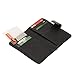 Noble Ultra Slim and Flat Reading Glasses Thin and Flexible Rimless (3 Pack) with 3 Wallet Mini Card Holder and 1 Silicone Stick On Portable Cell Phone Case for Men and Women (1.50 Strength)