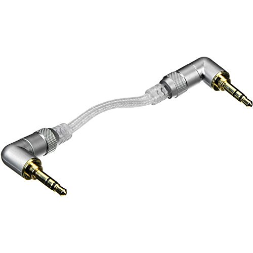 FiiO L17 audiophiles abgewinkeltes Stereo Audio Kabel (3,5 mm Klinke) Silber