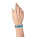 100 WristCo Holographic Blue VIP Plastic Wristbands - Wristbands for Events