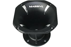 Massive Audio F4 - Flare Horn Pro Audio for Cars and DJ Compression Drivers, 45 x 45, 2 Inch Bolt On | Sold Individually