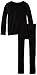 Fruit of the Loom Boys' Little Waffle Thermal Underwear Set, Black Soot, 4/5