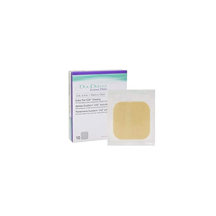 ConvaTec 187955 DuoDERM Extra Thin CGF Dressings 4 X 4 Inches,10 Count