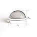 BIJIA 3.2 inch Acrylic Paperweight Magnifier Reading Magnifying Glass - Dome Magnifier/Paperweight Optical Half Ball Lens with White Box(80mm)