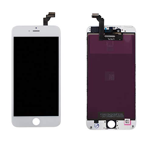 for iPhone 6 Plus Screen Replacement Touch Screen Digitizer & LCD Display for iPhone 6 Plus(5.5") White, Compatible Model: A1522, A1524, A1593
